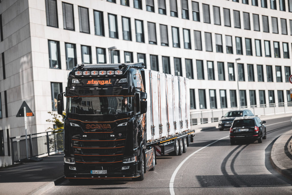 Stengel LKW Flotte Anlieferung Stuttgart